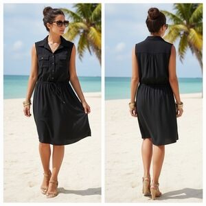 Mario Serrani M Resortwear Vacation Athleisure Hiking Utility Shirt Dress